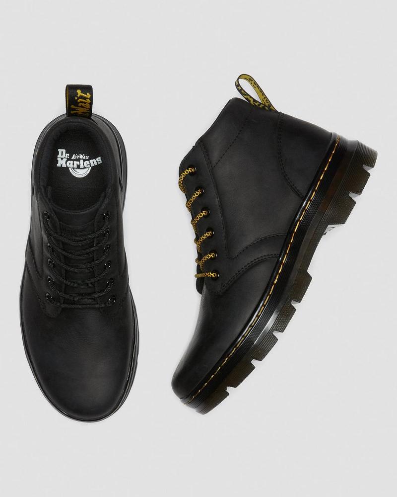 Dr Martens Bonny Leren Enkellaars Heren Zwart | NL 366AHK